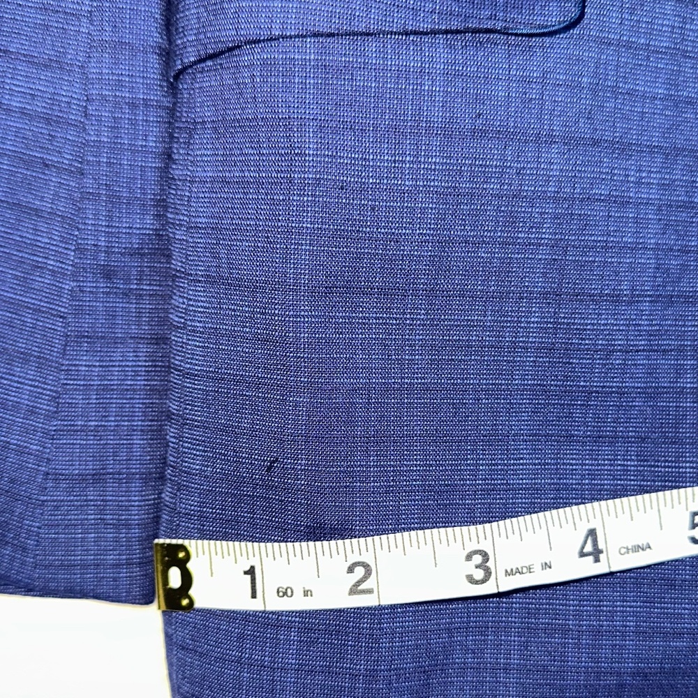 Andrew Marc Kids' Navy Plaid Suit Size 12 - Picture 9 of 16